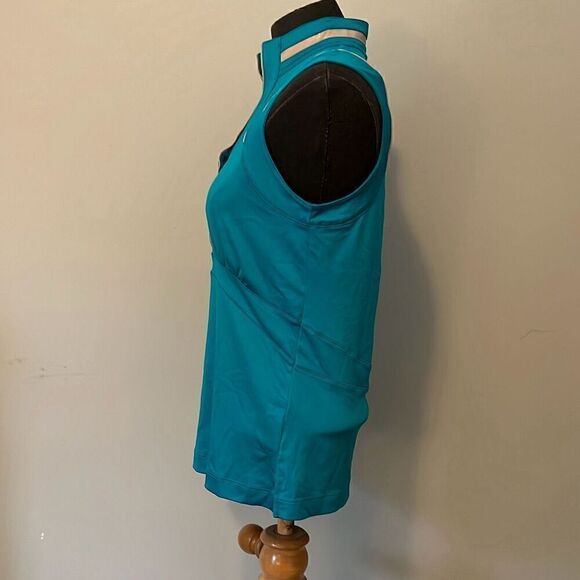 Tail Tech Women's Blue Sleeveless Collared Golf Activewear Tank Top - Picture 3 of 7